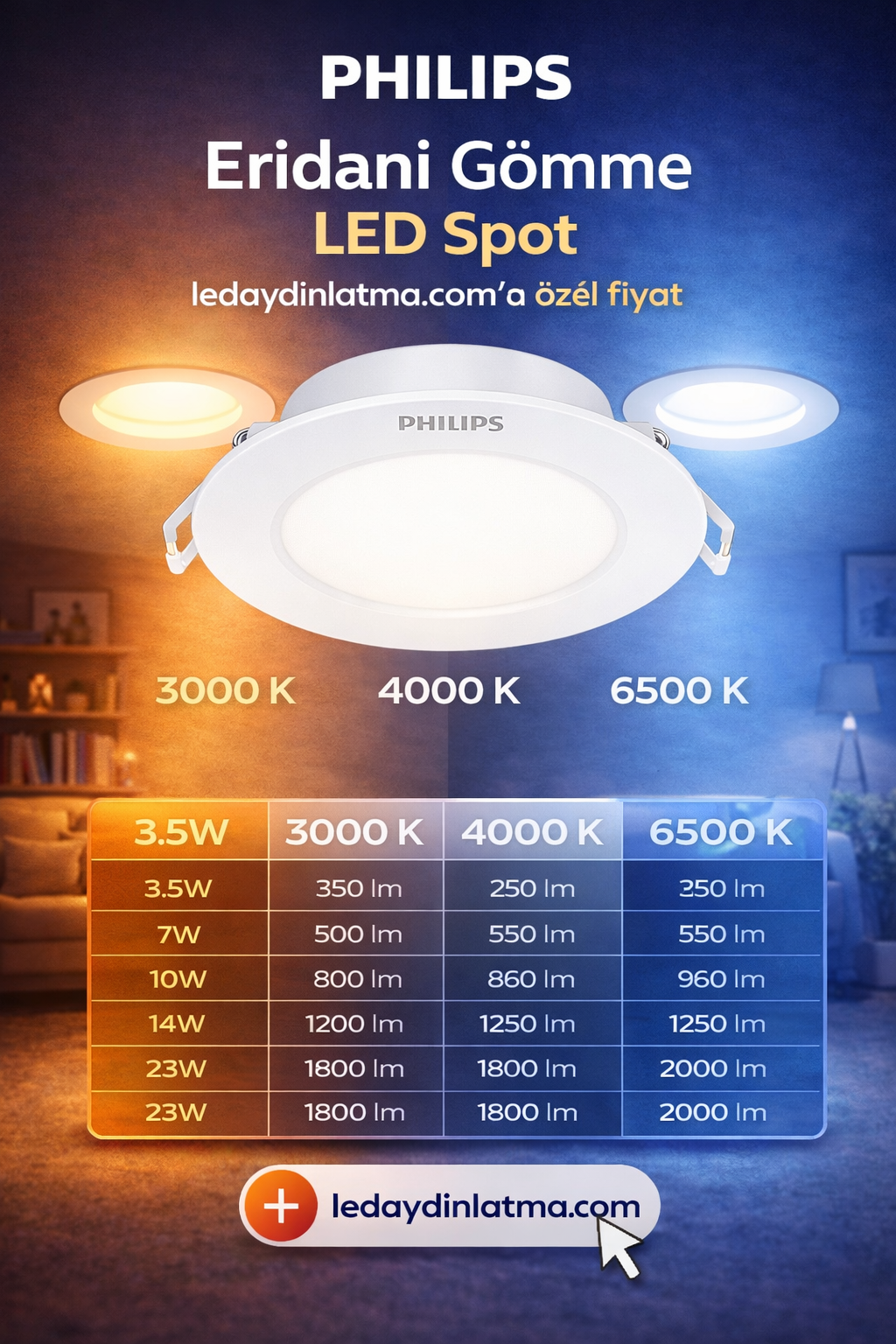 philips eridani led spot şişhane karaköy