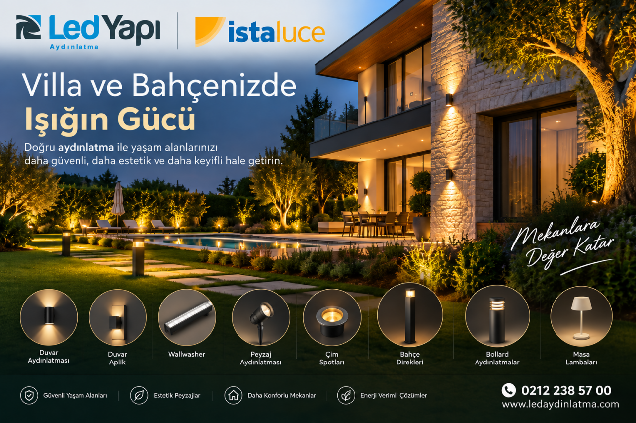 Villa ve Müstakil Bahçeli Ev Aydınlatması Nasıl Olmalıdır?
