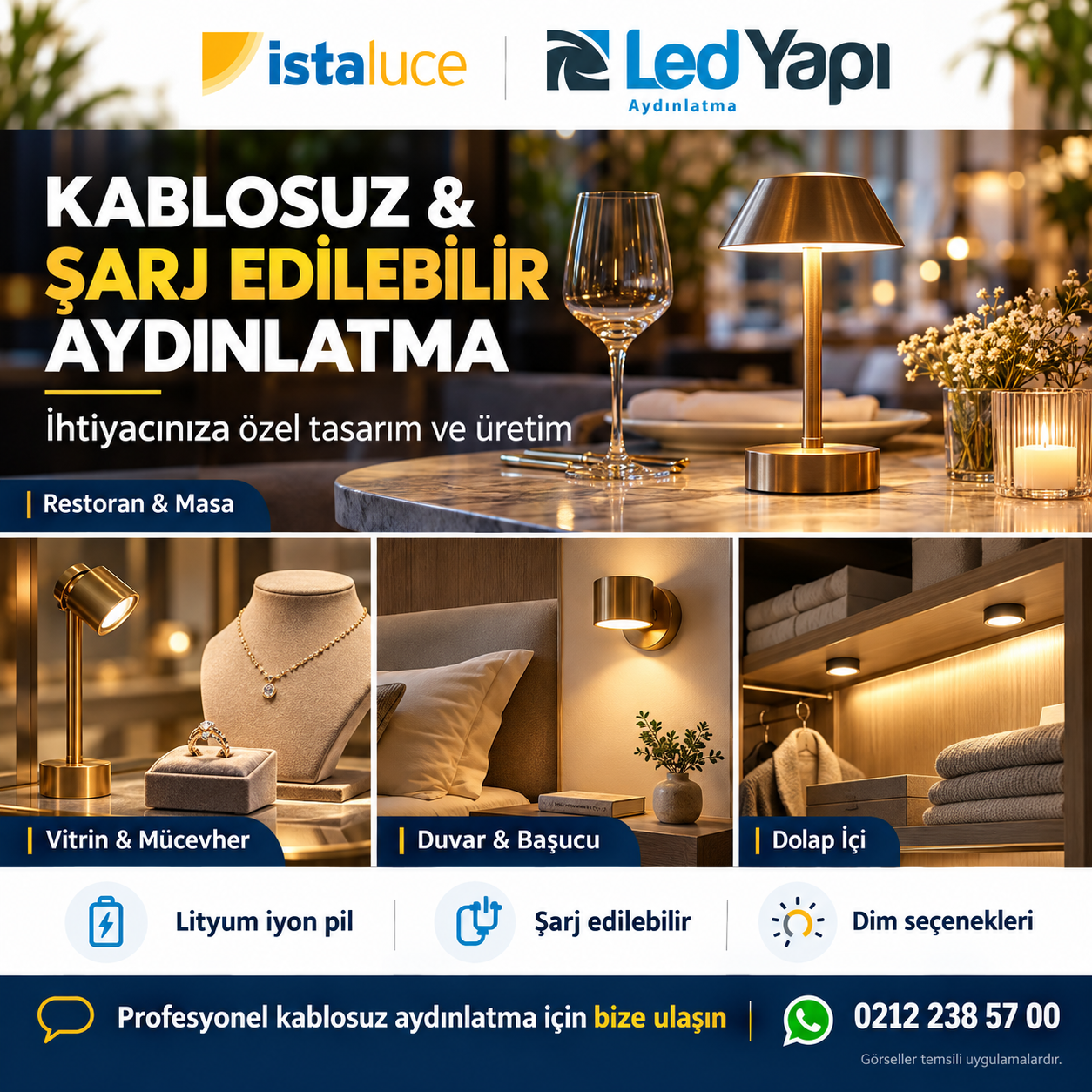 Kablosuz ve Şarj Edilebilir Aydınlatma
