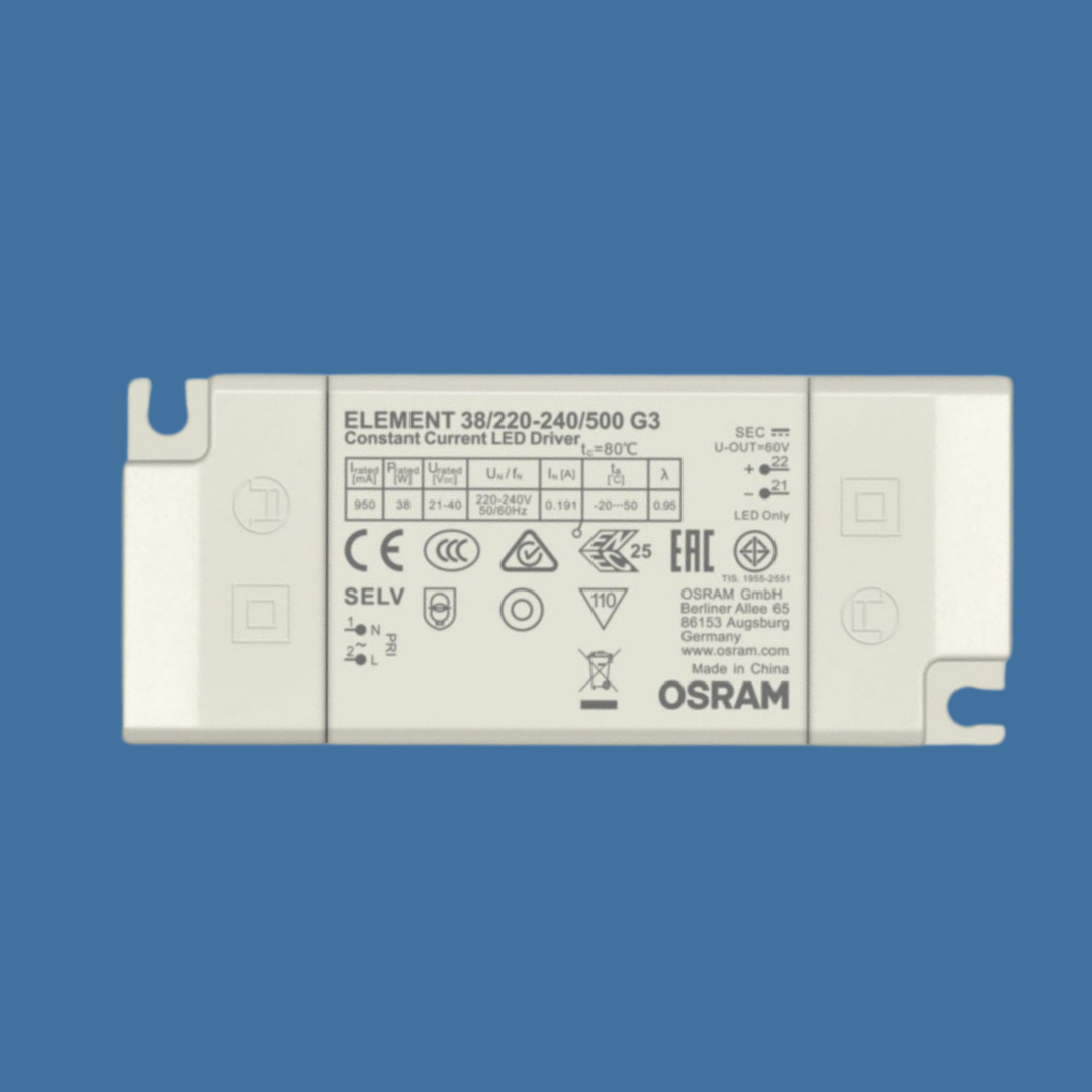 OSRAM ELEMENT 38W G3 0.95A 40V FLICKER FREE LED DRIVER