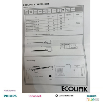 ECOLİNK 60W YOL AYDINLATMA ARMATÜRÜ