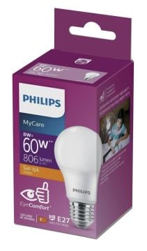 Philips LEDBulb 8W E27 2700K 230V 1CT/12 CN