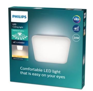PHILIPS KARE SIVA ÜSTÜ PLANFONYER MAUVE CL270 EC SQ 24W 27K W HV 06