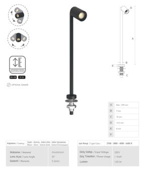 İstaluce İST-104 İnce Raf İçi Vitrin LED Aydınlatma