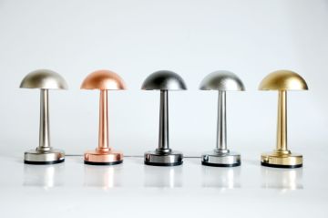 Lalumi Fabric Serisi PRO Kablosuz Şarjlı Pilli Masa Lambası Metalik 2x2000mAh