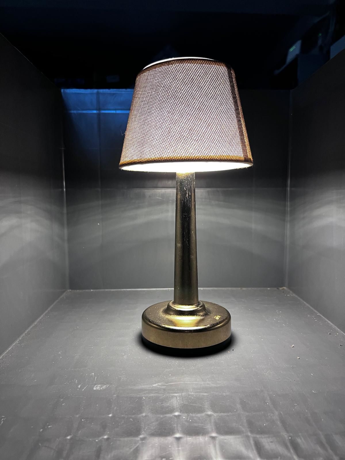 Lalumi Fabric Serisi PRO Kablosuz Şarjlı Pilli Masa Lambası Metalik 2x2000mAh