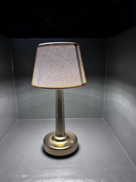 Lalumi Fabric Serisi PRO Kablosuz Şarjlı Pilli Masa Lambası Metalik 2x2000mAh