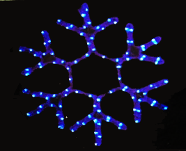 YILBAŞI AYDINLATMA KAR TANESİ 65x65 CM