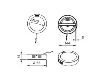 Philips SmartBright CNG Downlight DN058C LED13 SIVAÜSTÜ 11,5W 3000/4000/6500K 1160-1250 Lümen 35.000 Saat