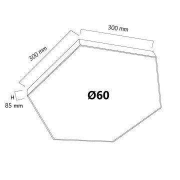 LUDEL Ø60 6GEN-B ALTIGEN DEKORATİF SARKIT LİNEER ARMATÜR 2700K (Sarı) - Beyaz Kasa