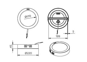 Philips SmartBright CNG Downlight DN058C LED275 SIVAÜSTÜ 24W 3000/4000/6500K 2045-2200 Lümen 35.000 Saat
