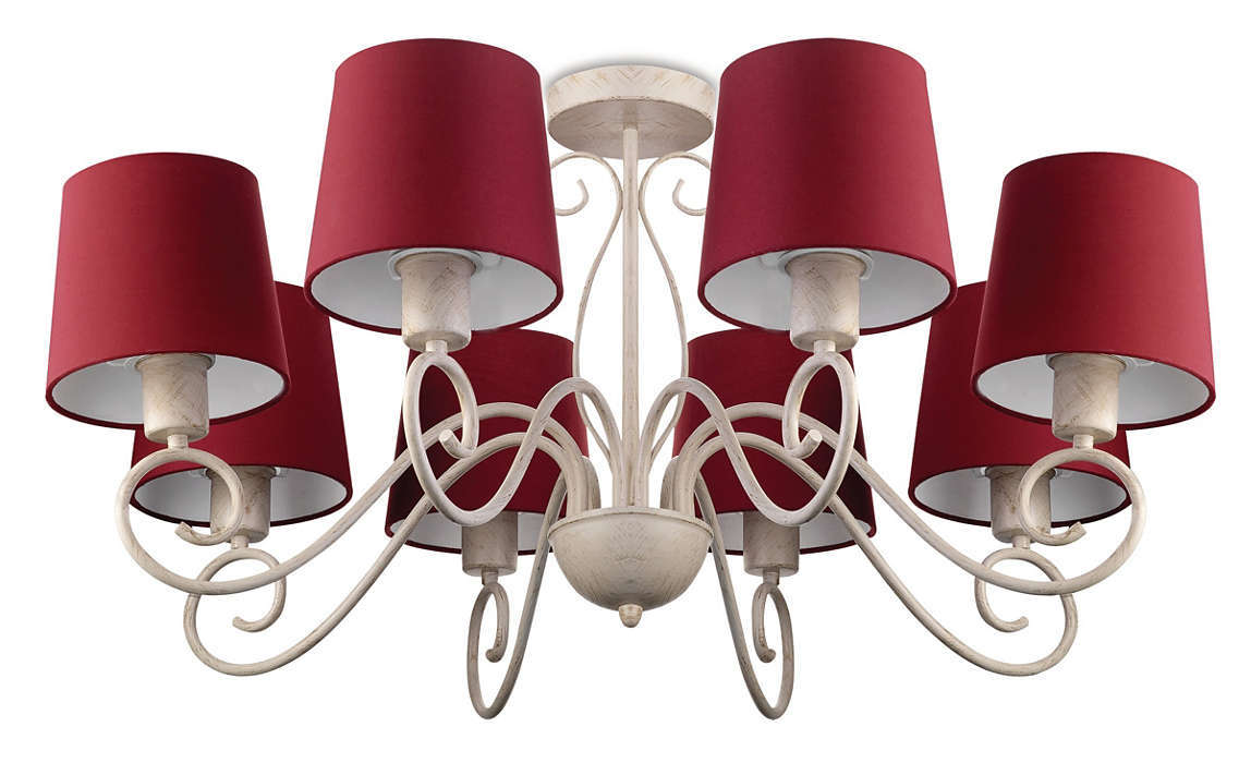 PHILIPS ARMATÜR KIRMIZI 8X60W 37738/32/86 TEŞHİR ÜRÜNÜ