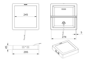 Philips SmartBright CNG Downlight DN058B LED22 KARE SIVAÜSTÜ 24W 3000/4000/6500K 2045-2200 Lümen 35.000 Saat
