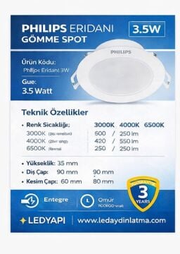 Philips Eridani 3.5W Led Downlight