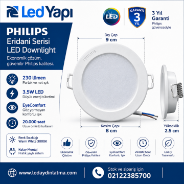 Philips Eridani 3.5W Led Downlight