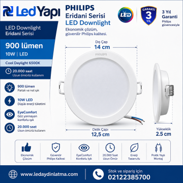 Philips Eridani 10 Watt Gömme Spot