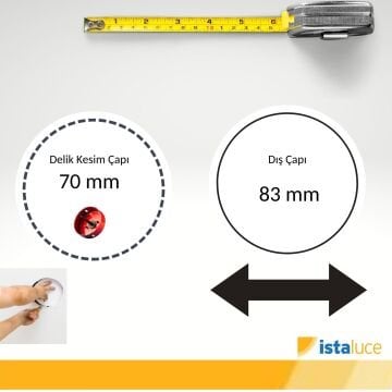 İSTALUCE 12V 24VDC VOLT  MARINE LED SPOT