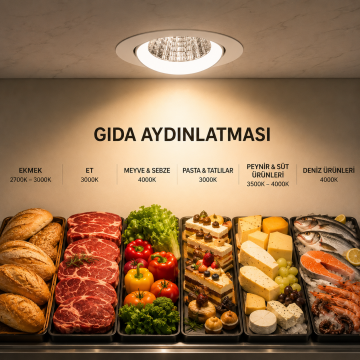 İstaluce İst-601 Gıda Aydınlatma Ray Spot