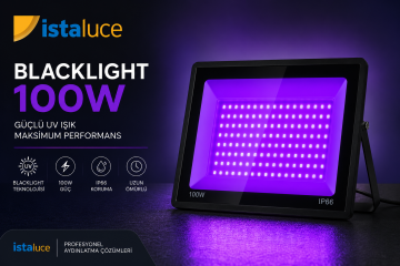 100W Blacklight Projektör, Profesyonel UV Aydınlatma