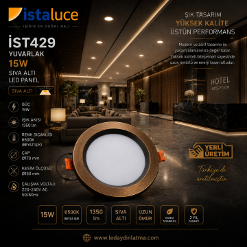 IST 429 BRONZ ESKİTME LED SPOT 15 WATT