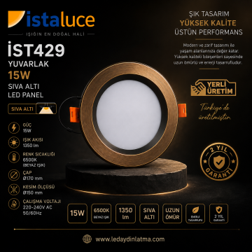 IST 429 BRONZ ESKİTME LED SPOT 15 WATT