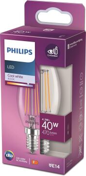 PHILIPS 4.3W E14 RUSTİK LED AMPUL