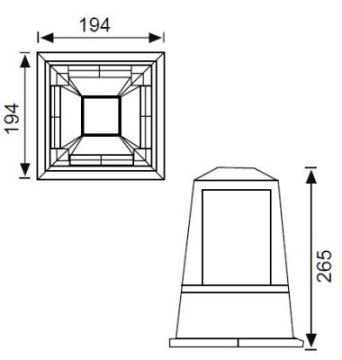 JUPITER JG934 E27 DUYLU BAHÇE SET ÜSTÜ ARMATÜR IP44