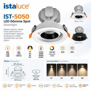 Ist 5050  14 Watt Led Downlight