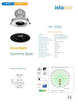 Ist 5050  14 Watt Led Downlight