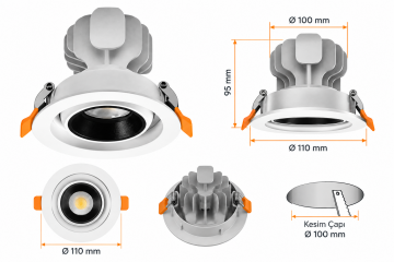 Ist 5050  14 Watt Led Downlight
