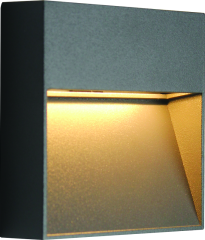 JUPITER LW453 3W LED 3000K ANTRASİT BAHÇE APLİK IP44