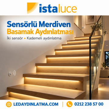 SENSÖRLÜ ANİMASYONLU MERDİVEN BASAMAK AYDINLATMA