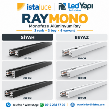 İSTALUCE RAYMONO MONOFAZE RAY 100CM,200CM,300CM