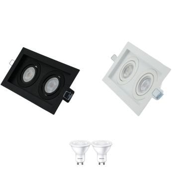 İSTALUCE İST 116-2 İKİLİ LED SPOT KASASI