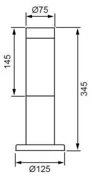 JUPITER JG813 BAHÇE DİREK ARMATÜR