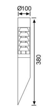 JUPITER JG831 E27 DUYLU BAHÇE DUVAR APLİK
