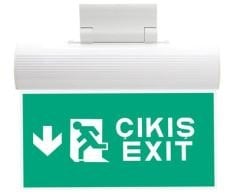 LUDEL ACİL ÇIKIŞ YÖNLENDİRME ARMATÜRÜ SIVAÜSTÜ 1W ACİLDE 3 SAAT PİLLİ