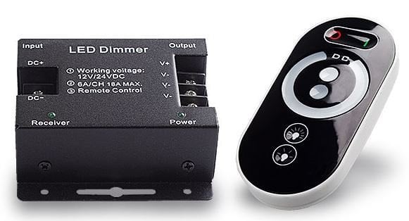 TOUCH SERIES RF LED DIMMER 12-24VDC 3x10A