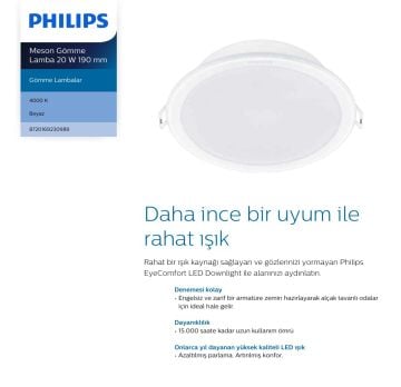 PHILIPS MESON 175  20 WATT SIVA ALTI LED DOWNLIGHT