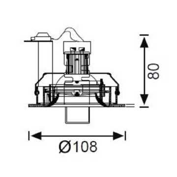 JUPITER JD228 Hareketli Spot Siyah
