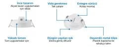PHILIPS MESON 4'' 12,5W SIVA ALTI LED DOWNLIGHT