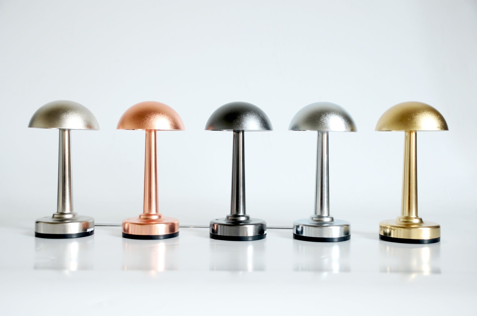 Lalumi Lamba PRO Kablosuz Şarjlı Pilli Masa Lambası Metalik Pleo 2x2000mAh