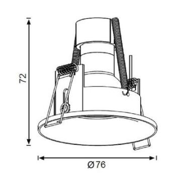 JUPITER JD640 S Sabit Spot Siyah