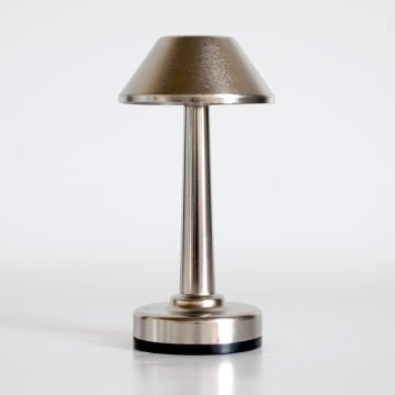 Lalumi Lamba PRO Kablosuz Şarjlı Pilli Masa Lambası Metalik Crato 2x2000mAh