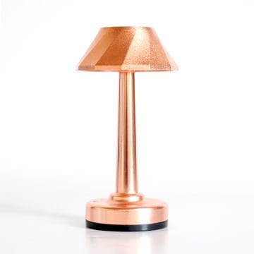 Lalumi Lamba PRO Kablosuz Şarjlı Pilli Masa Lambası Metalik Lucio 2x2000mAh