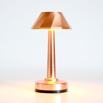 Lalumi Lamba PRO Kablosuz Şarjlı Pilli Masa Lambası Metalik Lucio 2x2000mAh