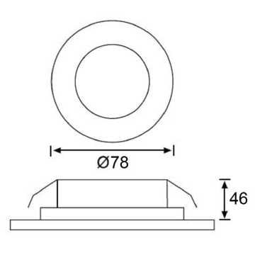 JUPITER LW445 S Yuvarlak Led Spot