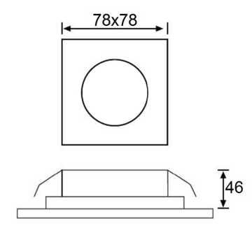 JUPITER LW446 S Kare Led Spot