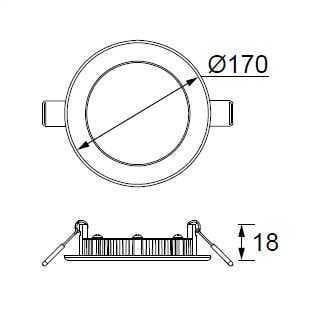 JUPITER 12W LD472 Slim LED Panel 3000K (Gün Işığı)