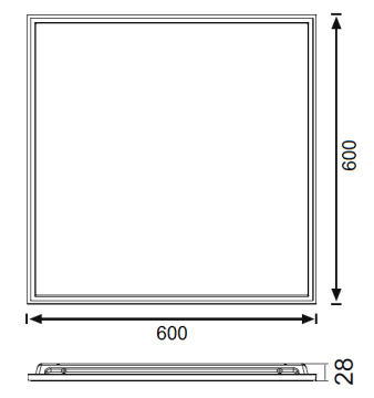Jupiter 60x60 Backlight LED Panel